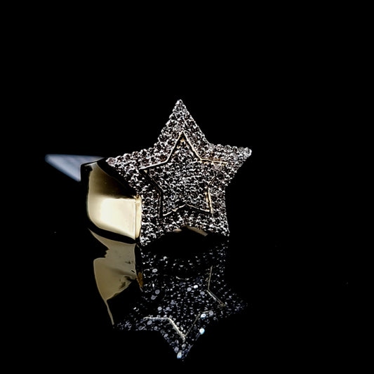 Star Mens Diamond Ring