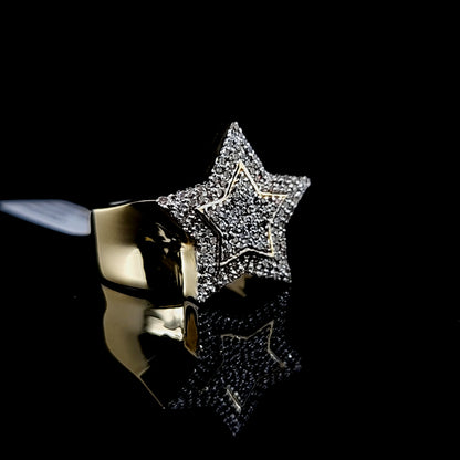 Star Mens Diamond Ring