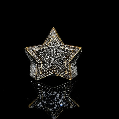 Star Mens Diamond Ring