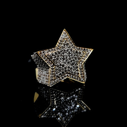 Star Mens Diamond Ring