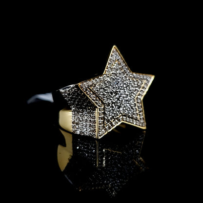 Star Mens Diamond Ring