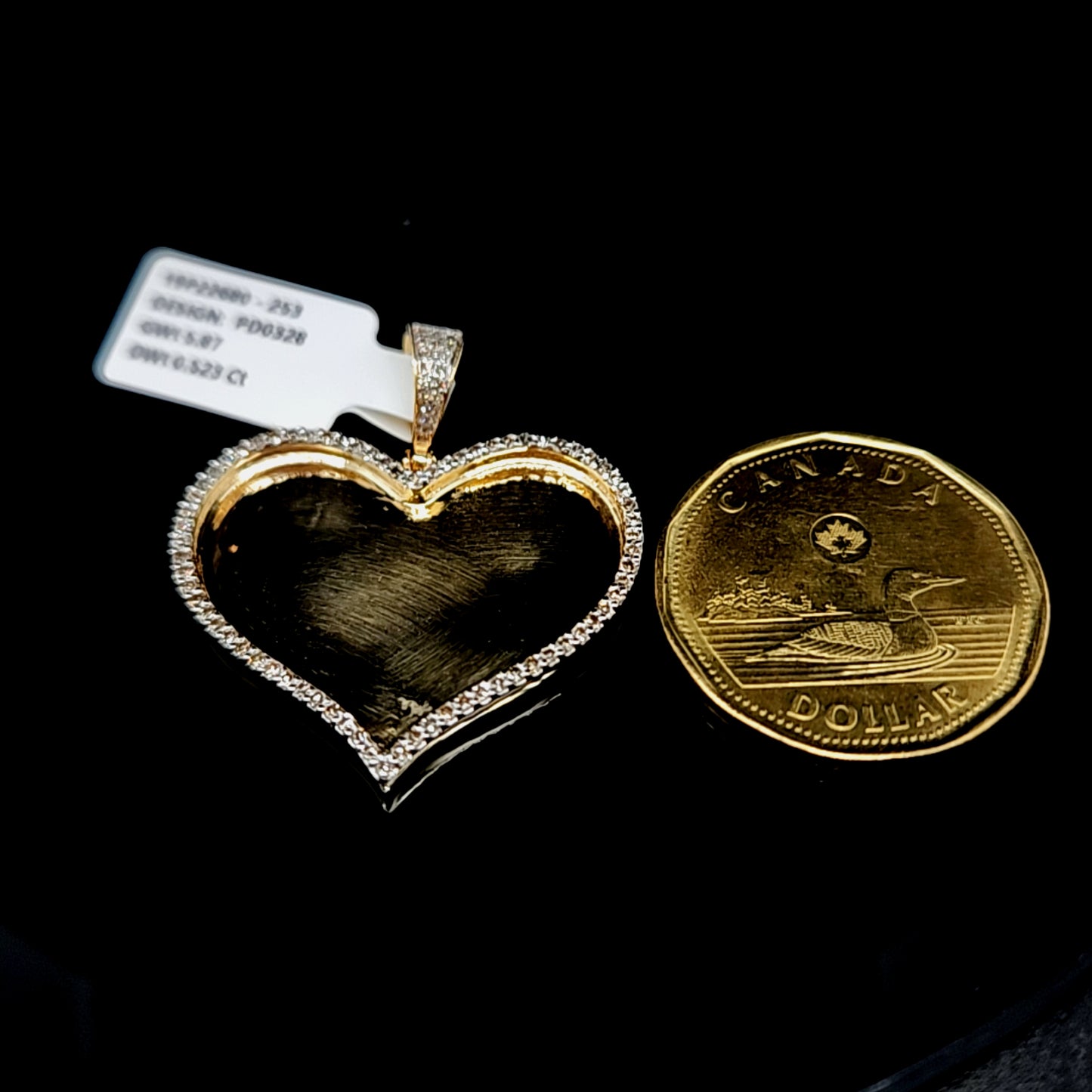 Memorial Heart - Picture Diamond Pendant